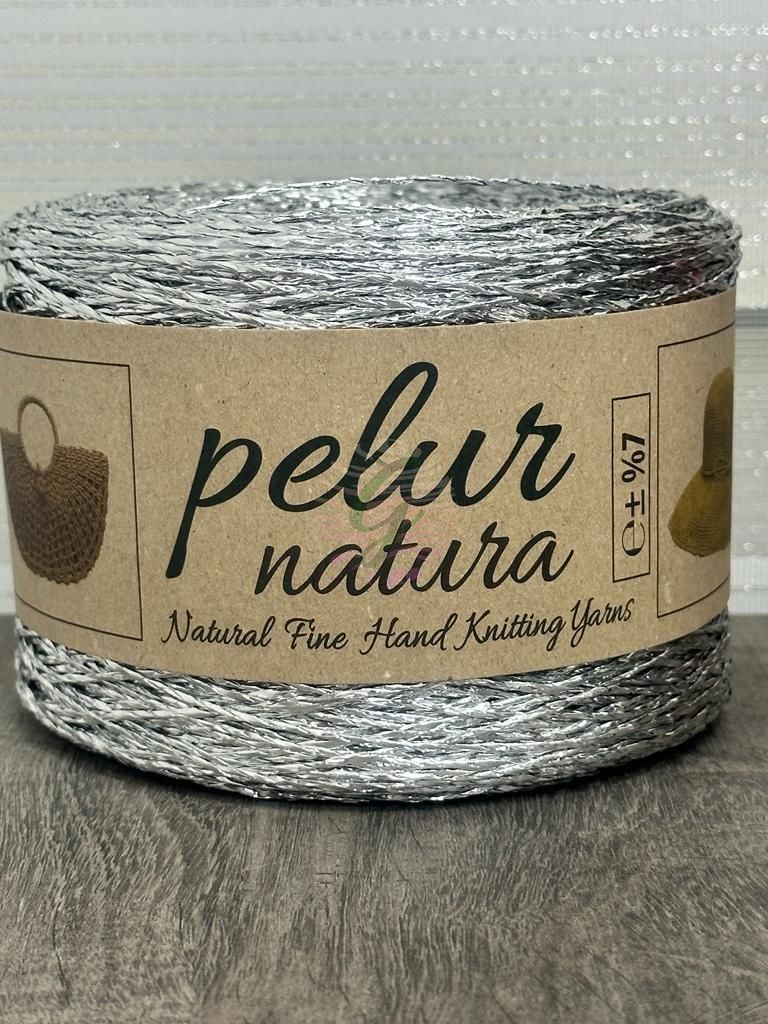 Pelur Sim İp(250 gr) Gümüş