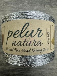 Pelur Sim İp(250 gr) Gümüş