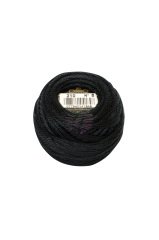 DMC 8 No Koton Perle Kahve-Gri-Beyaz Renkleri 310(Siyah)