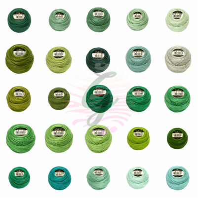 DMC 8 No Koton Perle Yeşil Renkleri