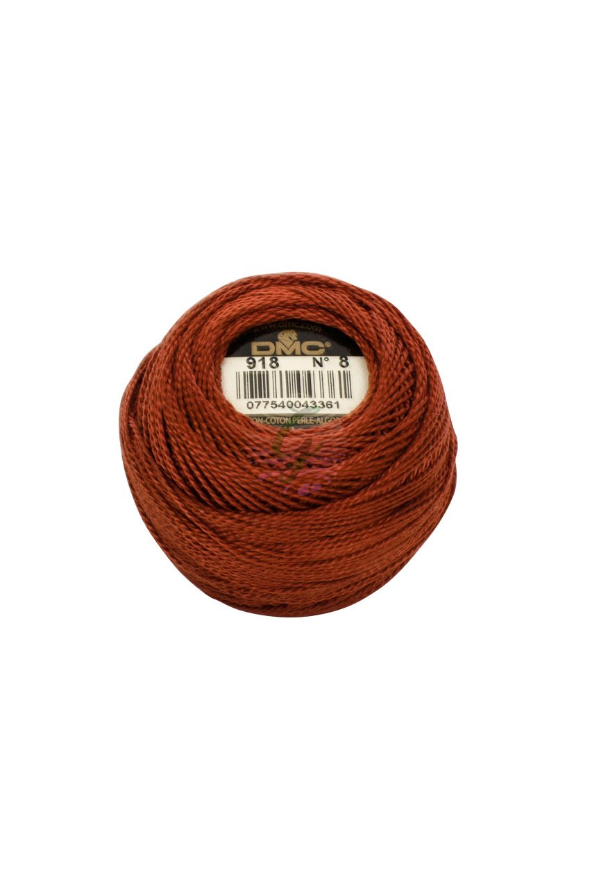 DMC 8 No Koton Perle Sarı-Turuncu Renkleri 918