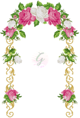 Pembe-Beyaz Gül Seccade Şablonu-20030601