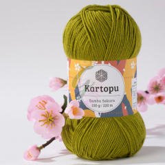 Kartopu Bambu Sakura 357 Ceviz yeşili