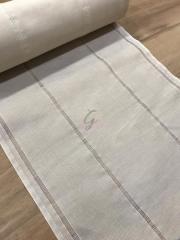 Ortası Ödemiş İpeği Kenarları Etamin Runner Kumaşı Sade Renk(Ajurlu)