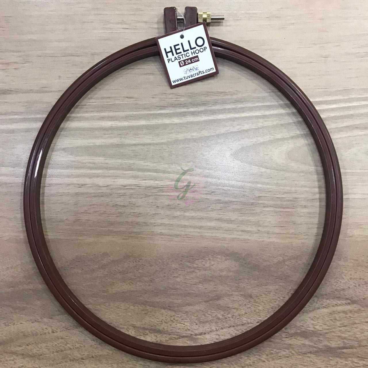 Renkli Pano Kasnak Kahverengi-24 cm