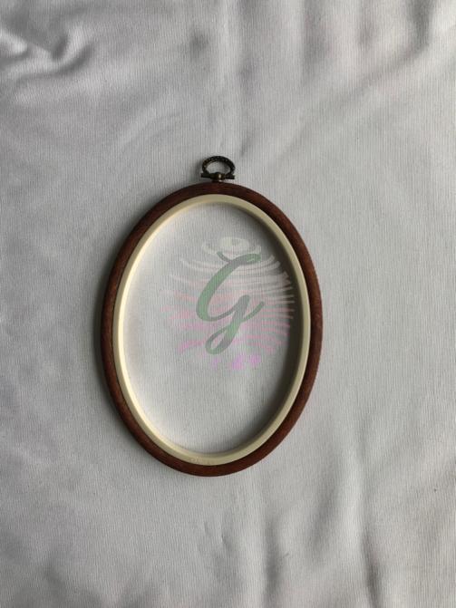 Dekoratif Oval Kasnak 12.5*17.5 cm