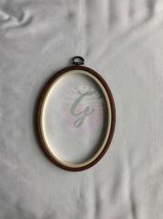 Dekoratif Oval Kasnak 12.5*17.5 cm