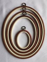 Dekoratif Oval Kasnak 12.5*17.5 cm