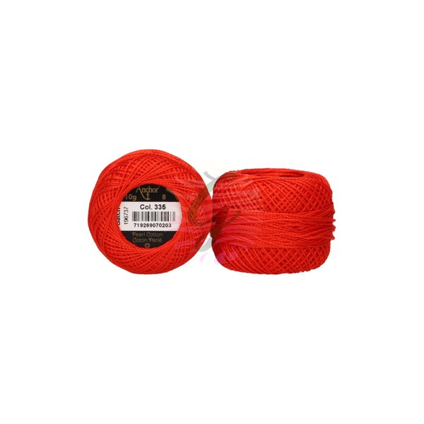 Anchor 8 No Cotton Perle Kırmızı-Narçiçeği Tonları No:335