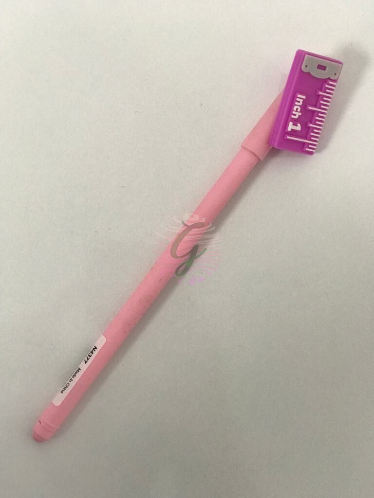Kapağı Desenli Tükenmez Kalem Pembe