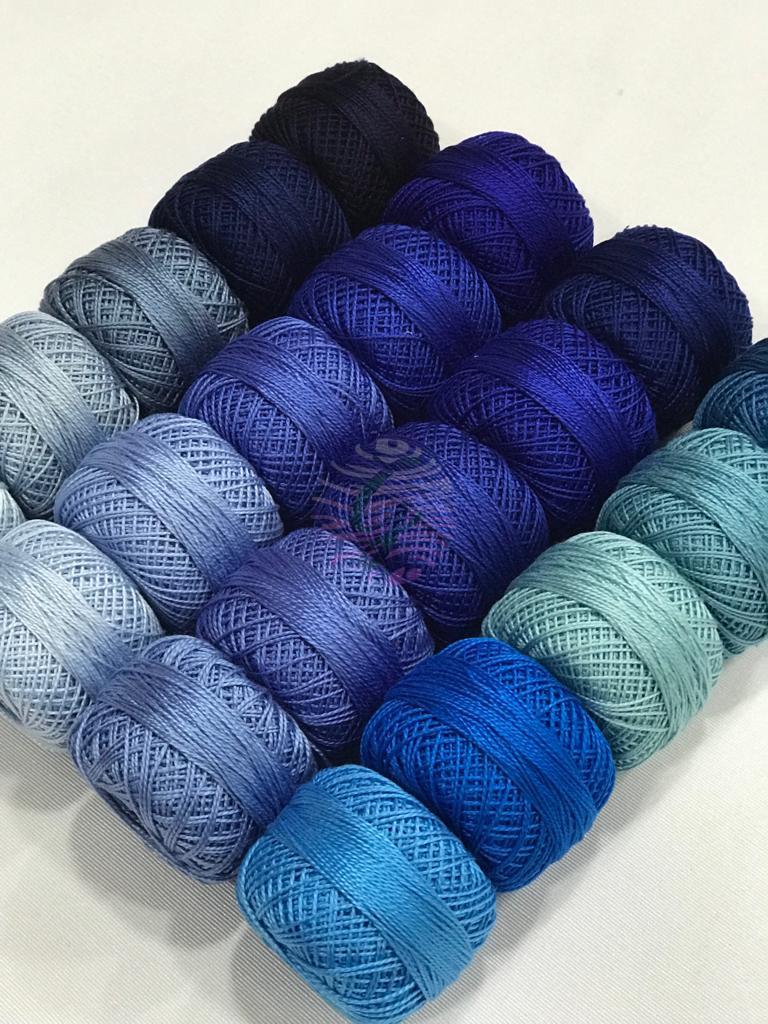 Anchor 8 No Cotton Perle Mavi Tonları