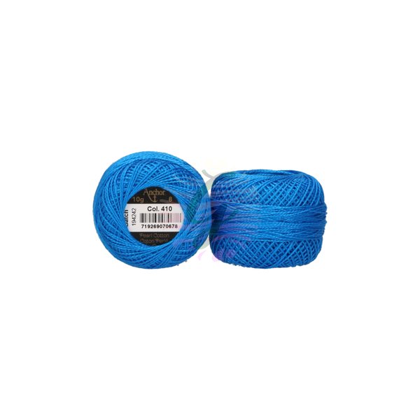 Anchor 8 No Cotton Perle Mavi Tonları No:410