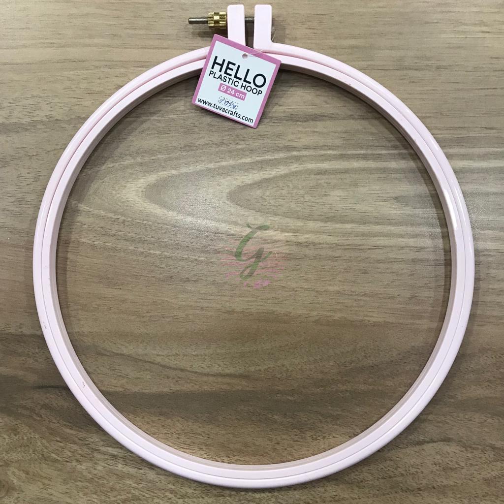 Renkli Pano Kasnak Açık Pembe-24 cm
