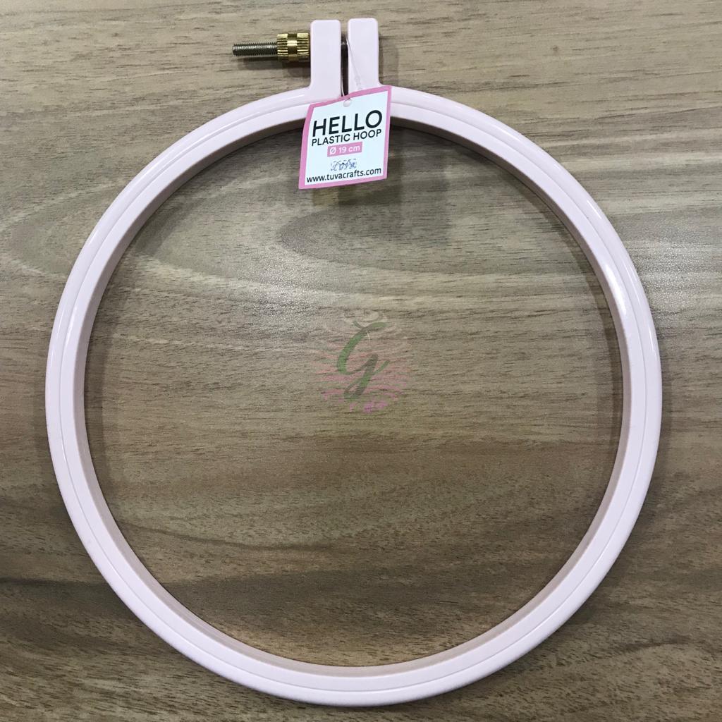 Renkli Pano Kasnak Açık Pembe-19 cm