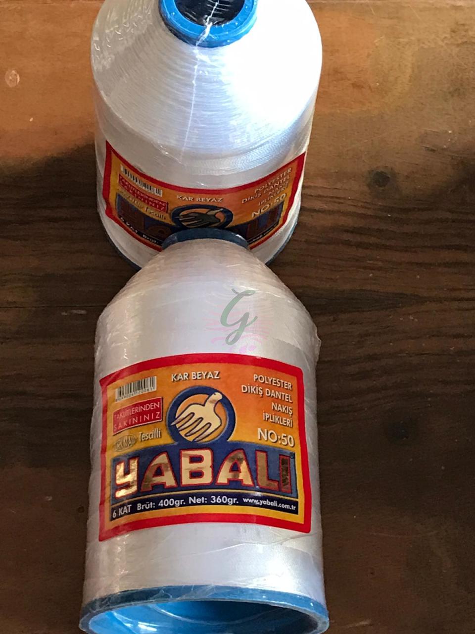 Yabalı 350 Gr 50 No Kar Beyaz Dantel İpi