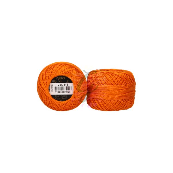 Anchor 8 No Cotton Perle Sarı-Turuncu Tonları No:316