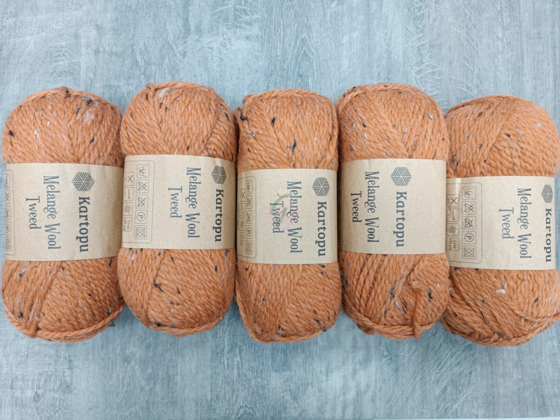 Kartopu Melange Wool Tweed M1384(5 ADET)