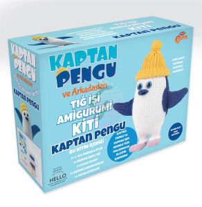 Kaptan Pengu Amigurumi Kiti-Lisanslı
