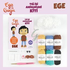 Ege ile Gaga Amigurumi Kiti-Lisanslı