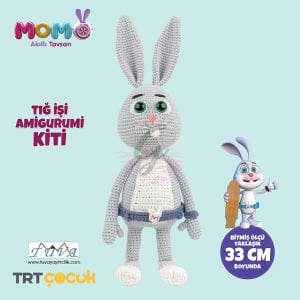 Akıllı Tavşan Momo Amigurumi Kiti-Lisanslı