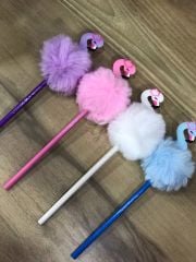 Ponponlu Flamingo Kurşun Kalem