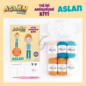 Aslan Amigurumi Kiti-Lisanslı