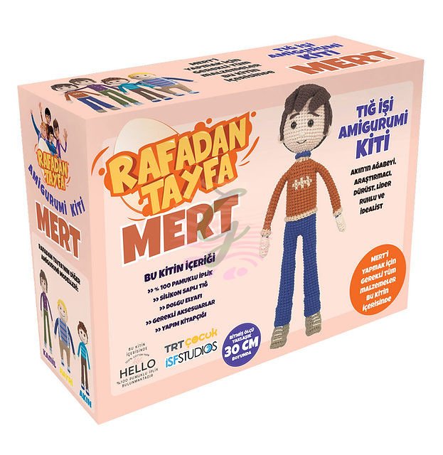 Rafadan Tayfa Mert Amigurumi Kiti-Lisanslı