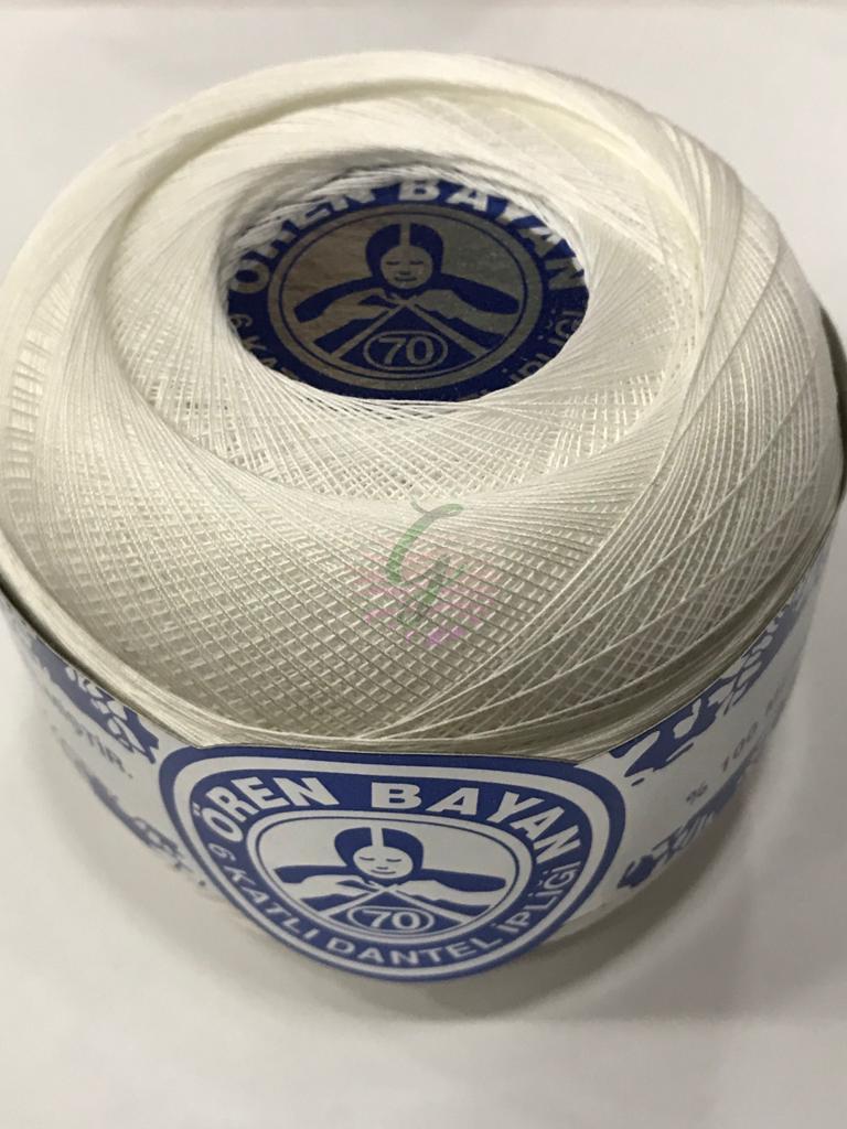 Ören Bayan Çapa Mavi Bantlı Dantel İpi NO:70