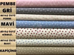 Yıldızlı Poplin Kumaşlar
