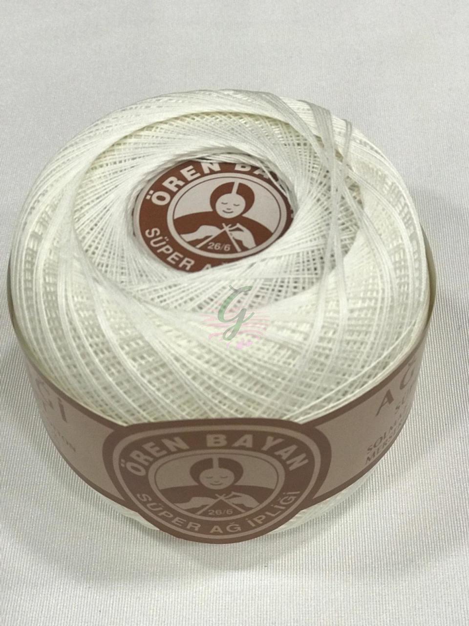 Ören Bayan 26/6 Ağ İpliği Beyaz