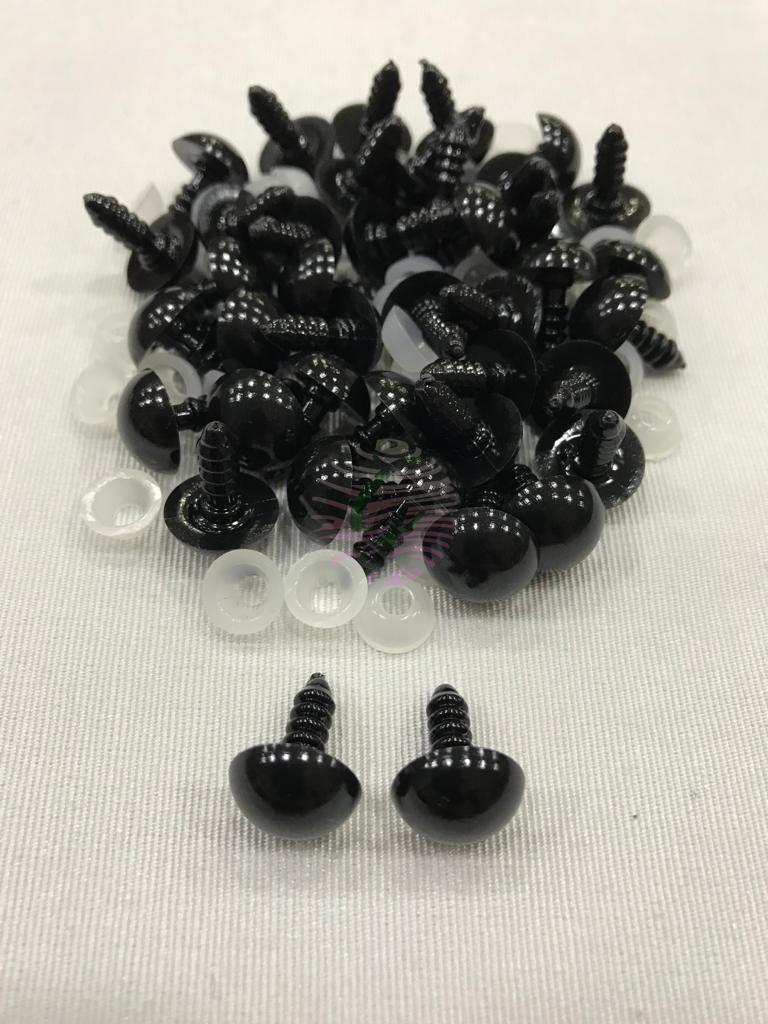 12 mm Siyah Kilitli Göz(Çift Olarak)