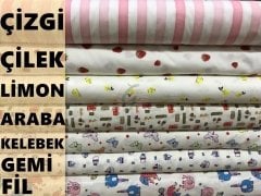 Desenli Poplin Kumaşlar