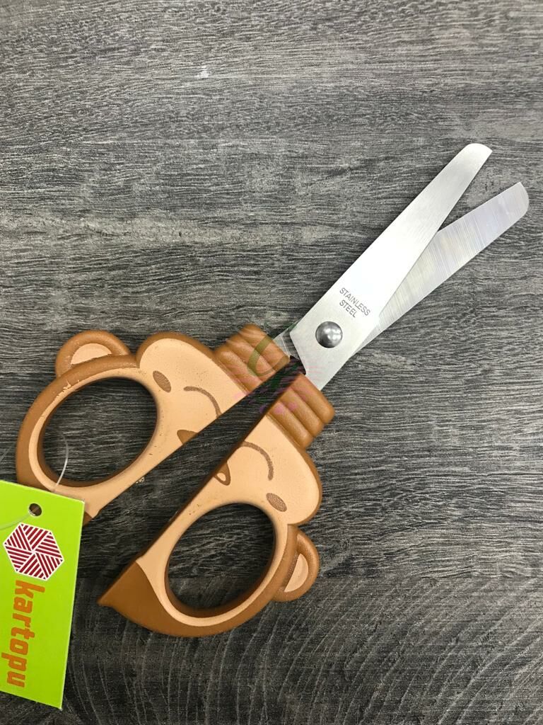 Kartopu Çocuk Makası Kahverengi