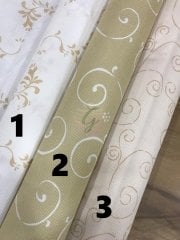 DMC Desenli 14 Ct Etamin Kumaşı 1 No(Beyaz Üstü Çiçek Deseni)
