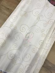 DMC Desenli 14 Ct Etamin Kumaşı 3 No(Beyaz Üstü Geometrik Desen)