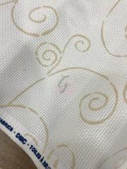 DMC Desenli 14 Ct Etamin Kumaşı 3 No(Beyaz Üstü Geometrik Desen)