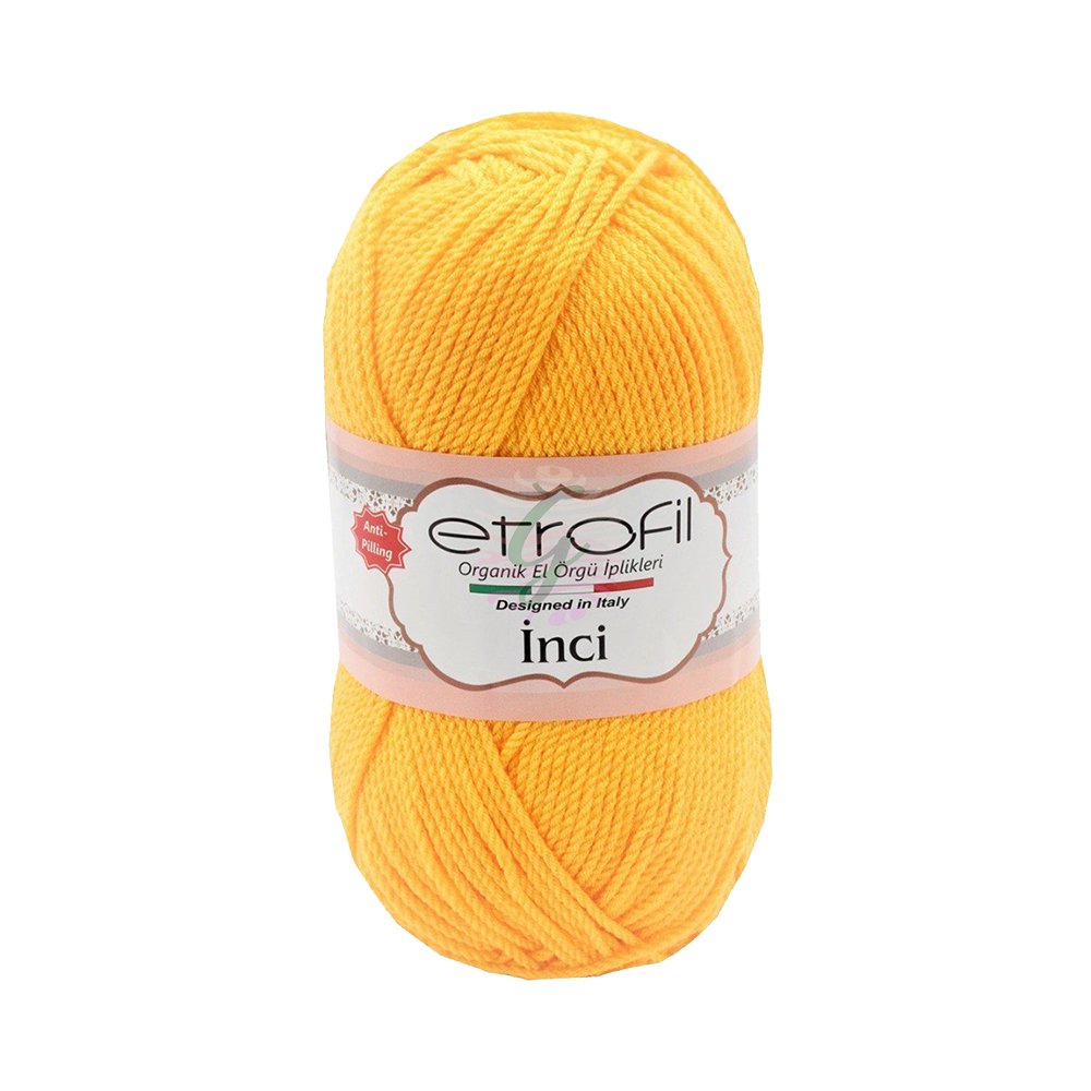 Etrofil İnci 5li paket 72043 Koyu Sarı