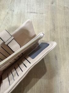 İthal Deri Cüzdan Açık Somon