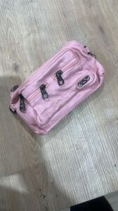 %100 Yıkanmış Deri Cüzdan-Çanta Pudra