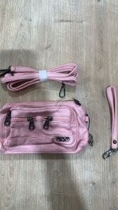 %100 Yıkanmış Deri Cüzdan-Çanta Pudra