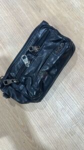 %100 Yıkanmış Deri Cüzdan-Çanta Siyah