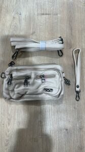 %100 Yıkanmış Deri Cüzdan-Çanta Krem