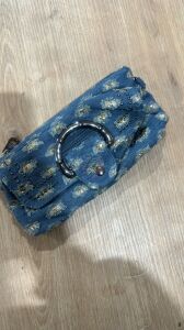 %100 Yıkanmış Deri Cüzdan-Çanta Açık Kot