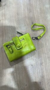 İthal Deri Küçük Boy Cüzdan Neon