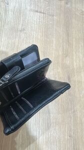 İthal Deri Küçük Boy Cüzdan Siyah