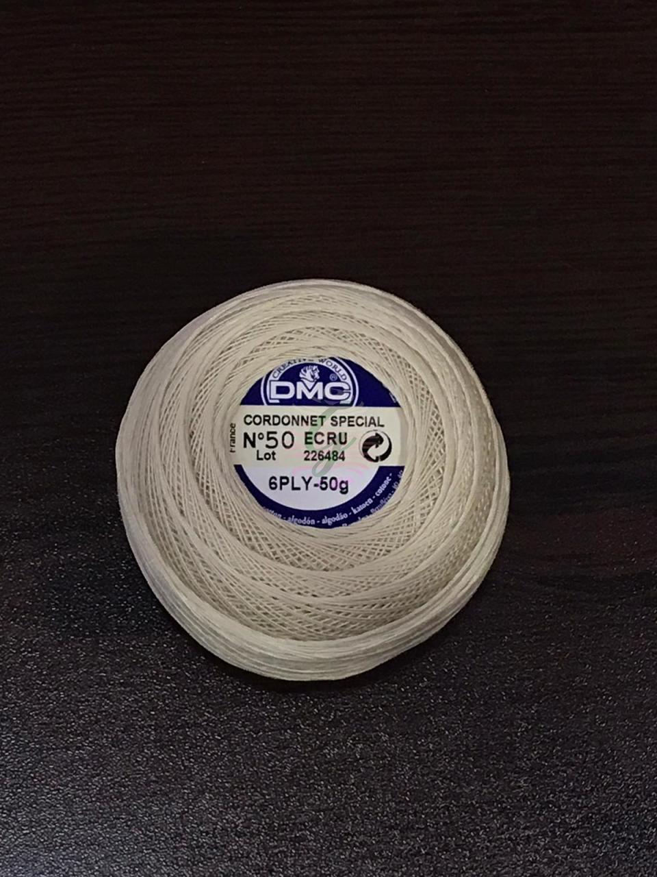 DMC 50 gr-50 Ecru(Krem)  Dantel İpi