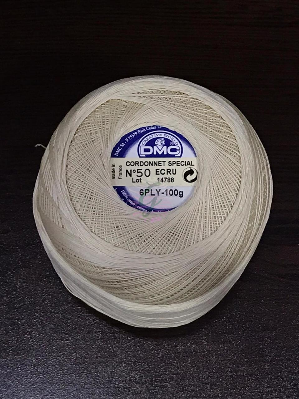 DMC 100 gr-50 Ecru(Krem)  Dantel İpi