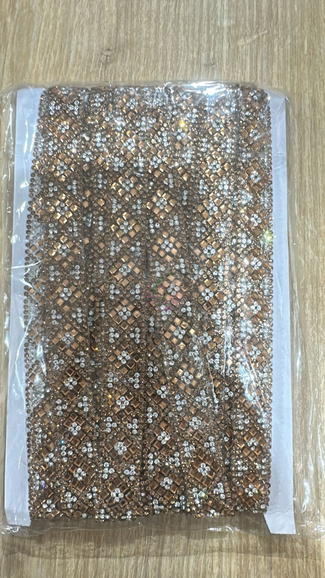 Metrelik Özel Yapışkanlı Taş Bakır Renk (9 metre)