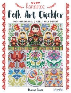 Kanaviçe Folk Art Çiçekler