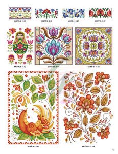 Kanaviçe Folk Art Çiçekler